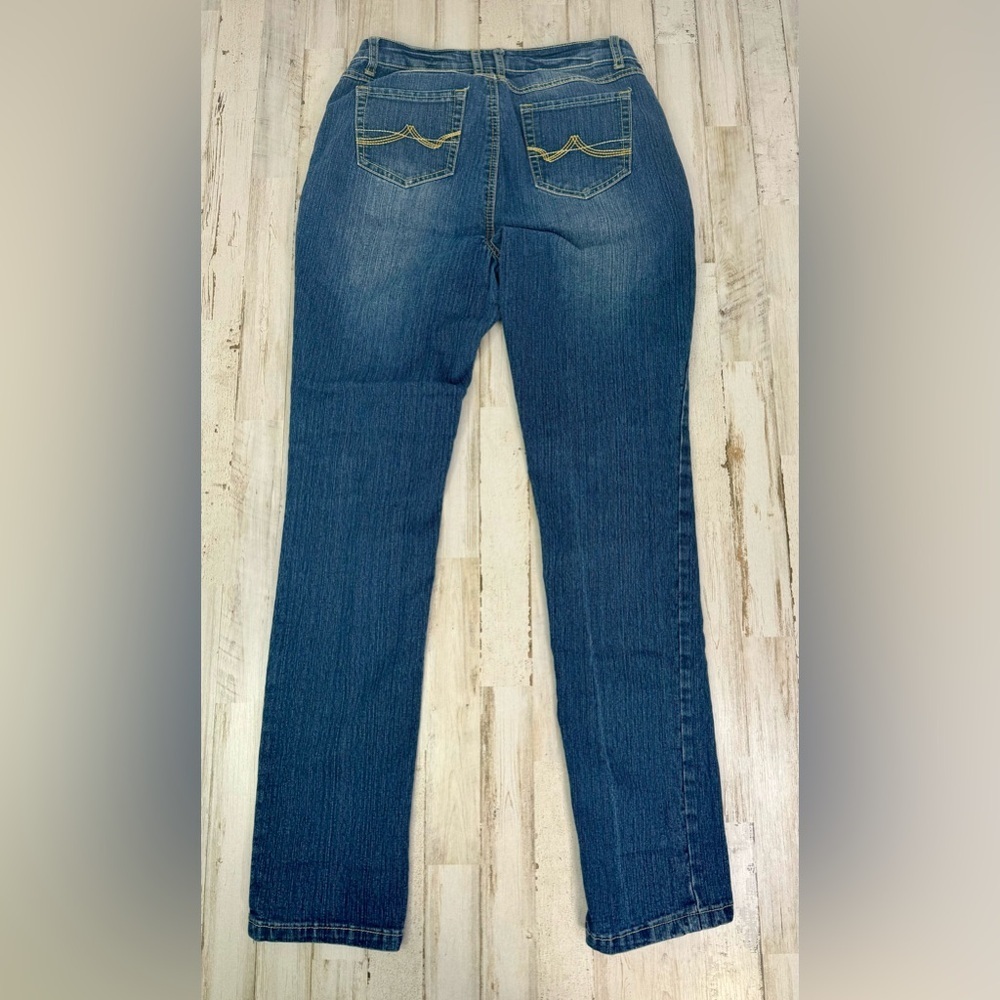 Cato Premium Jeans Women's 10 32x32 Blue Straight Leg high Rise